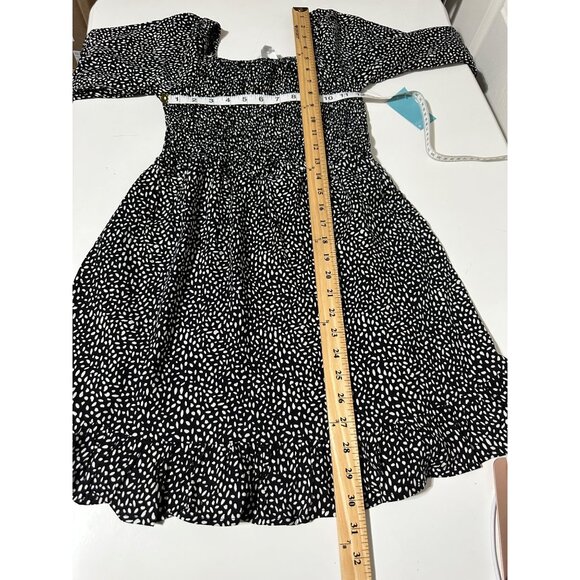 Market & Spruce Girls Smocked Puff Long Sleeve Dress Size 10 NWT - Picture 4 of 5